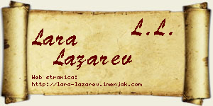 Lara Lazarev vizit kartica